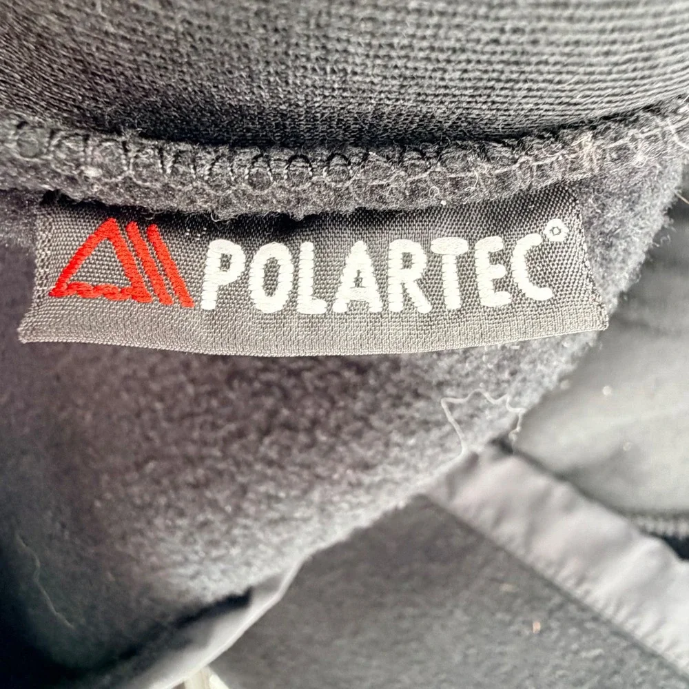 The North Face Jacket Mens L Black Denali Polartec Fleece Full Zip A193 Retro